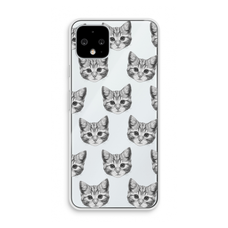 Kitten: Pixel 4 Transparant Hoesje