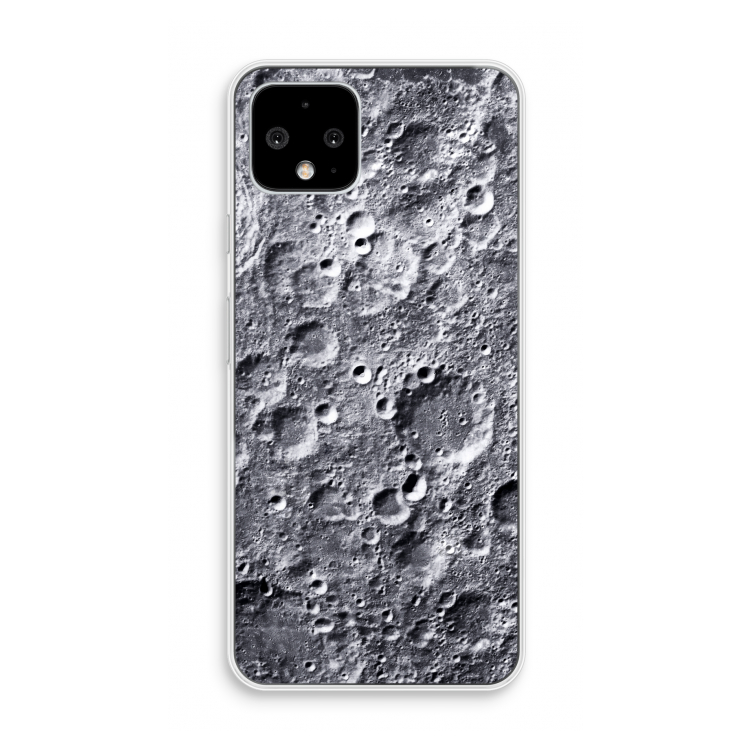 Maanlandschap: Pixel 4 Transparant Hoesje