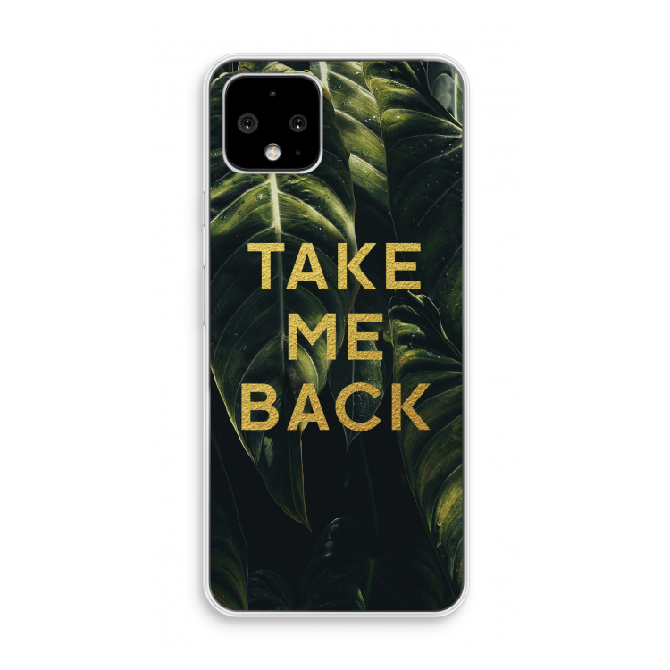Take me back: Pixel 4 Transparant Hoesje