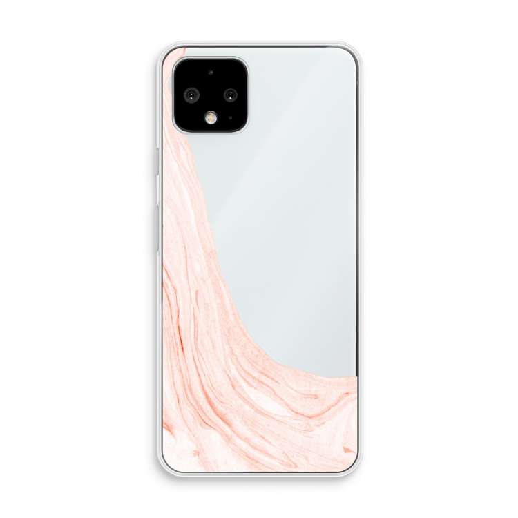 Peach bath: Pixel 4 Transparant Hoesje