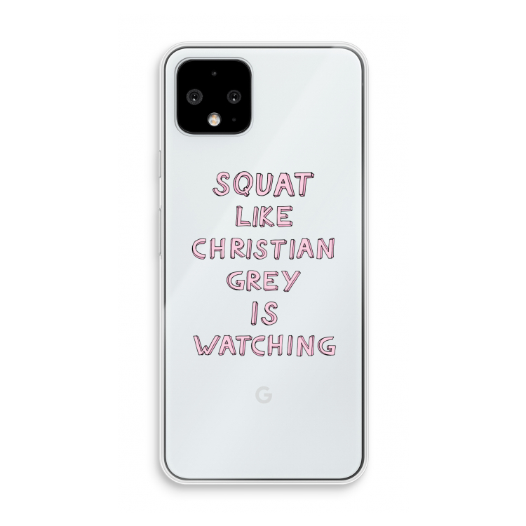 Christian Grey: Pixel 4 Transparant Hoesje