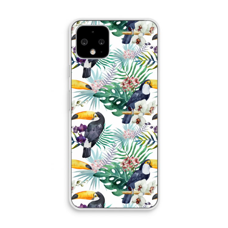 Tukans: Pixel 4 Transparant Hoesje