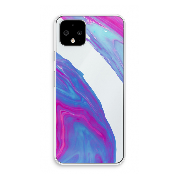 Zweverige regenboog: Pixel 4 Transparant Hoesje