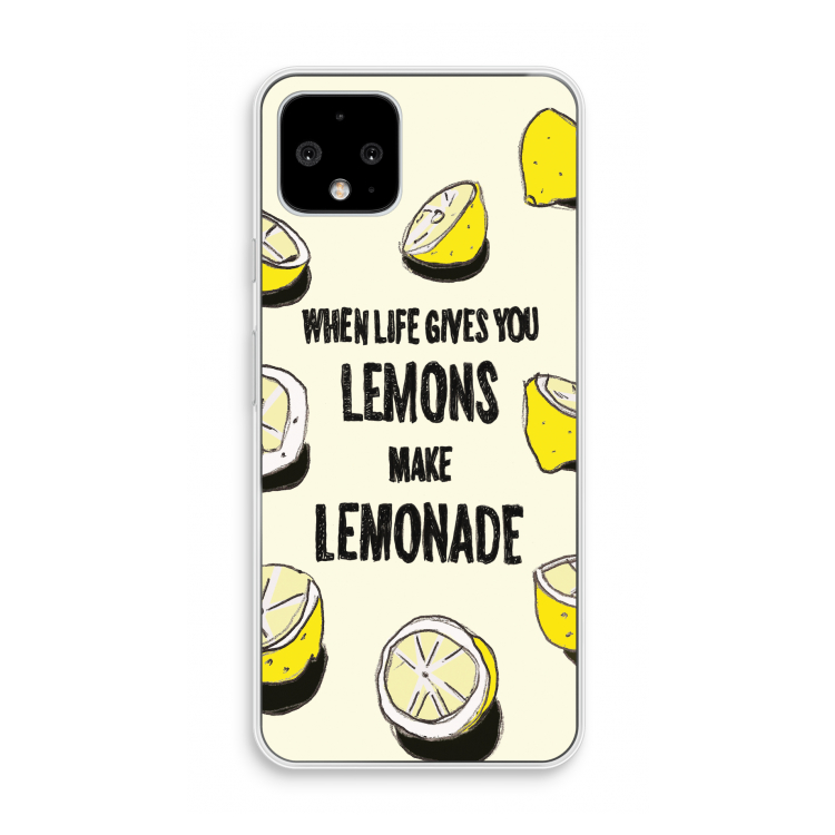 Lemonade: Pixel 4 Transparant Hoesje
