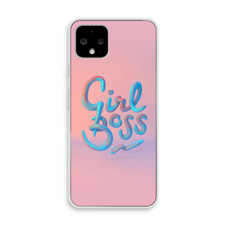 Girl boss: Pixel 4 Transparant Hoesje