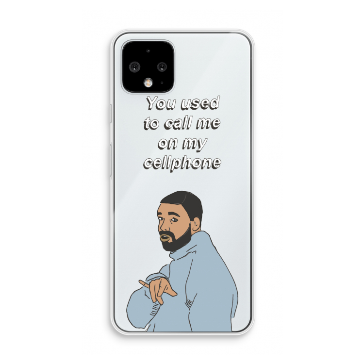 Hotline bling: Pixel 4 Transparant Hoesje