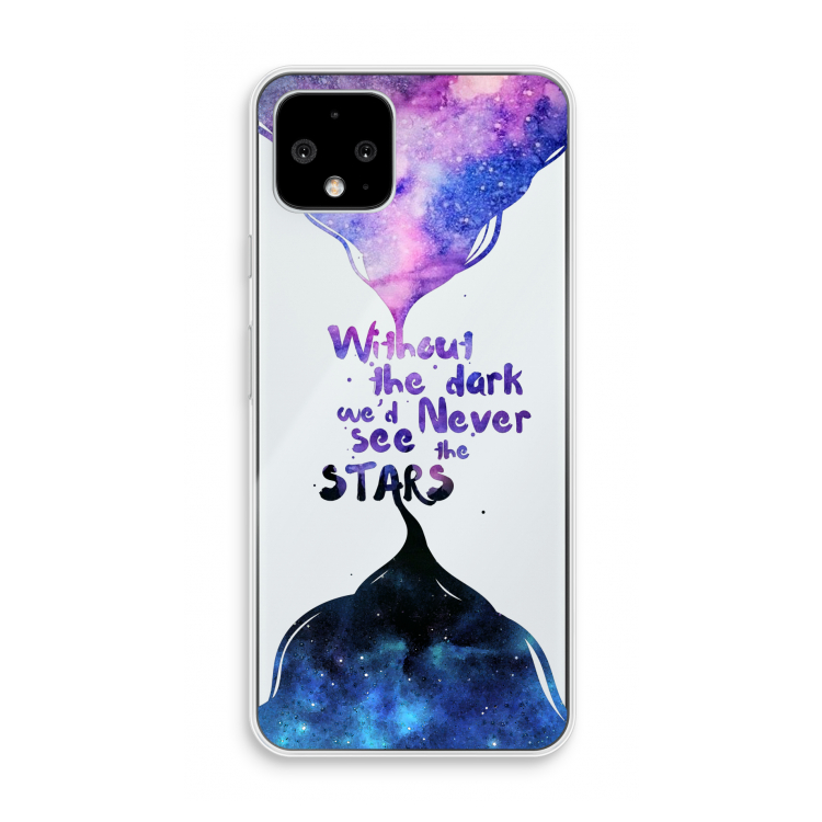 Stars quote: Pixel 4 Transparant Hoesje