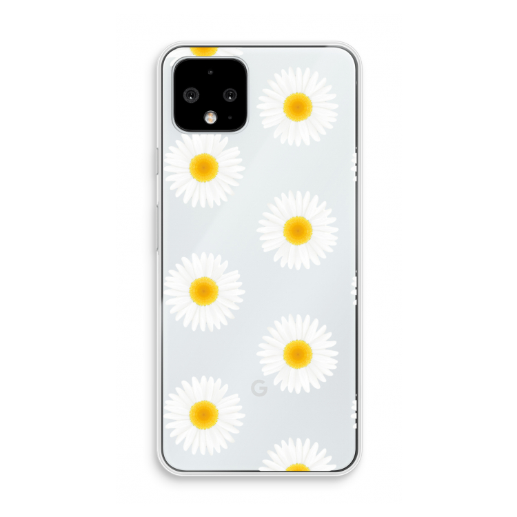 Margrietjes: Pixel 4 Transparant Hoesje