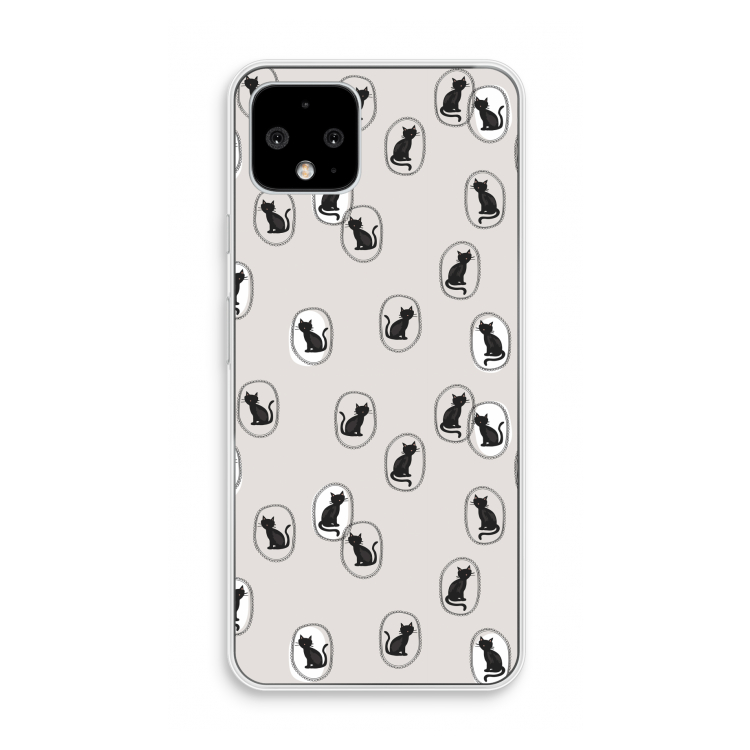 Miauw: Pixel 4 Transparant Hoesje