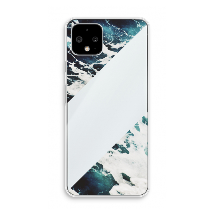 Golven: Pixel 4 Transparant Hoesje