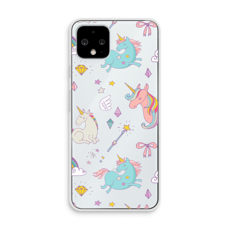 Fantasiewereld: Pixel 4 Transparant Hoesje
