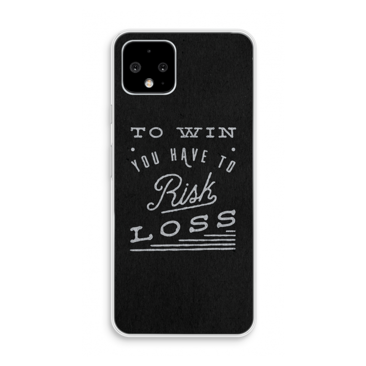 Risk loss: Pixel 4 Transparant Hoesje