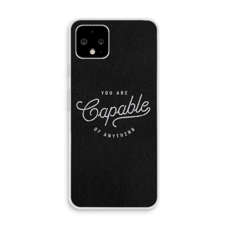 Capable: Pixel 4 Transparant Hoesje