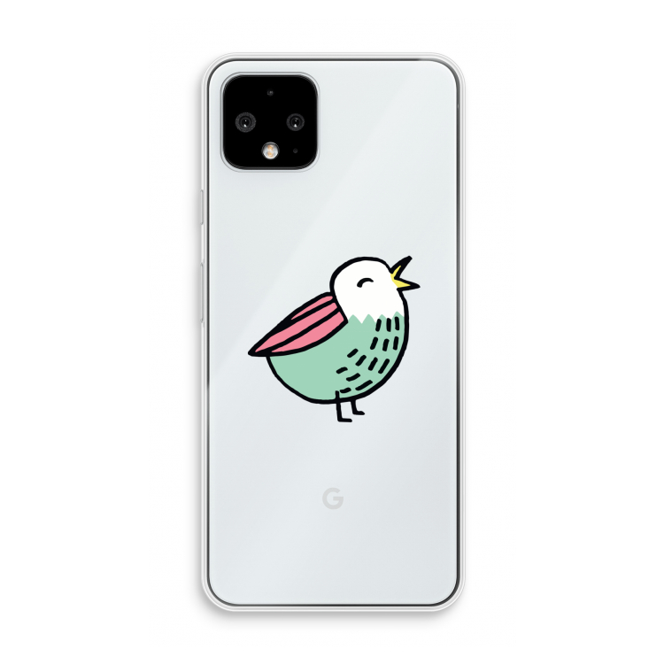 Birdy: Pixel 4 Transparant Hoesje
