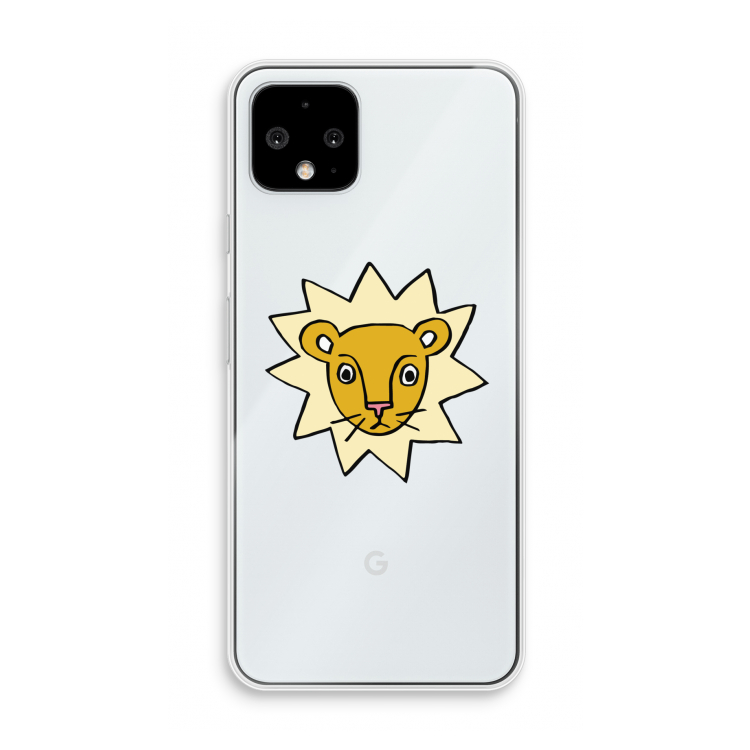 Kleine leeuw: Pixel 4 Transparant Hoesje