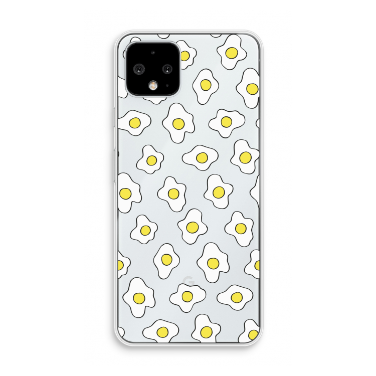 Spiegeleitjes: Pixel 4 Transparant Hoesje