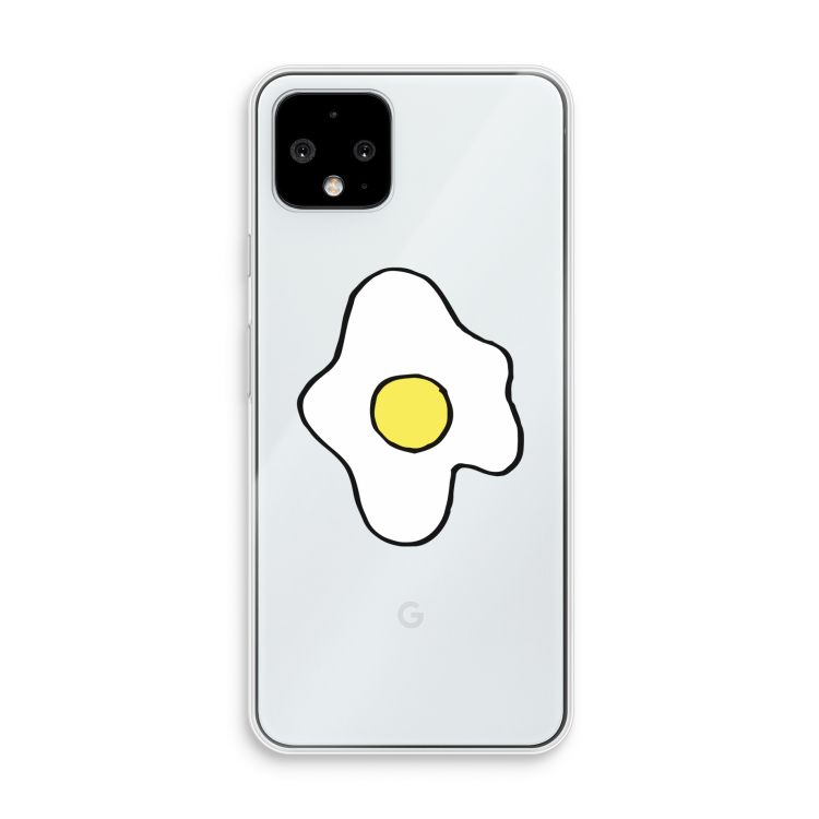 Spiegelei: Pixel 4 Transparant Hoesje