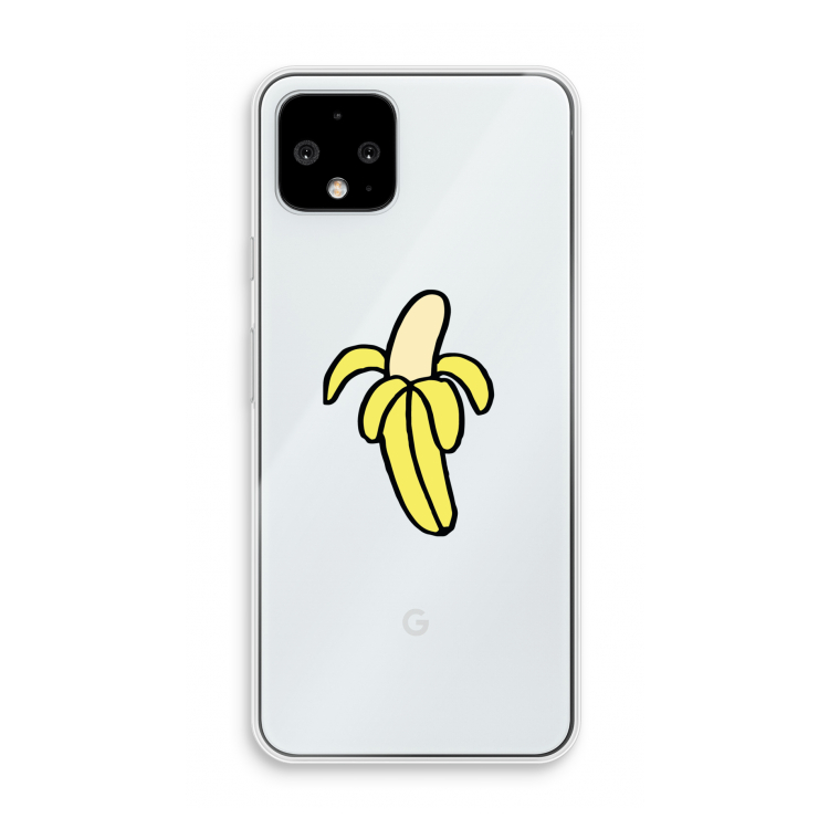 Banana: Pixel 4 Transparant Hoesje