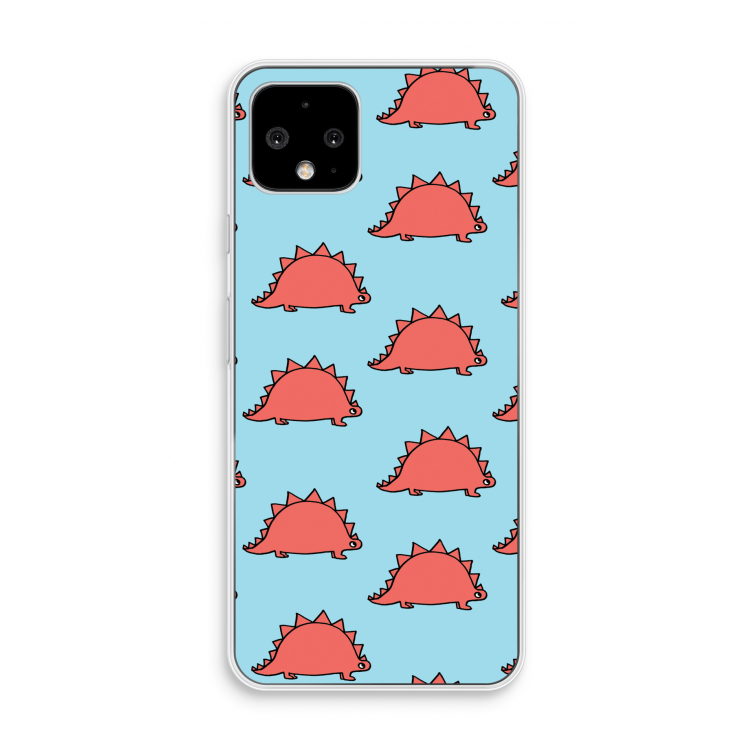 Dinosawrr: Pixel 4 Transparant Hoesje