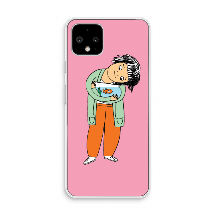 Visknuffel: Pixel 4 Transparant Hoesje