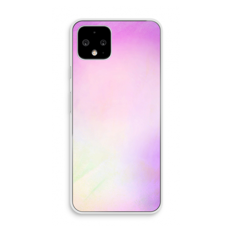 Flow mist pastel: Pixel 4 Transparant Hoesje