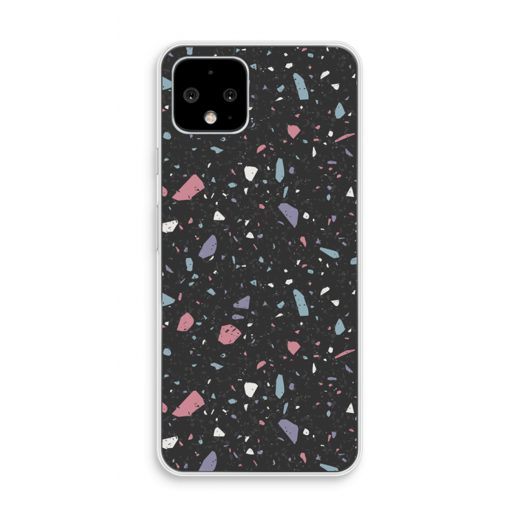 Terrazzo N°16: Pixel 4 Transparant Hoesje