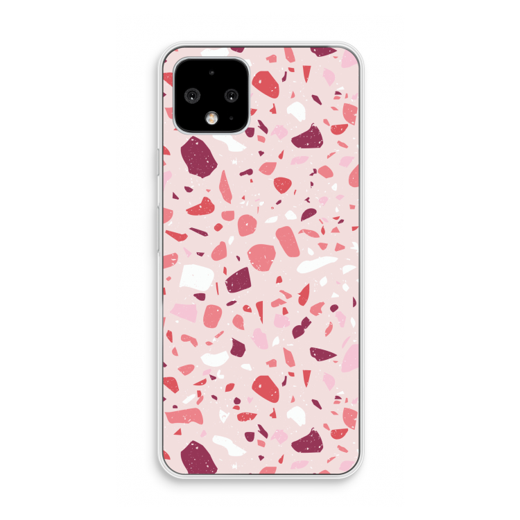 Terrazzo N°15: Pixel 4 Transparant Hoesje
