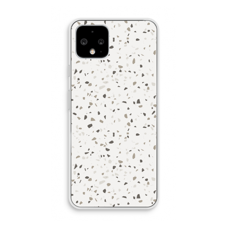 Terrazzo N°14: Pixel 4 Transparant Hoesje