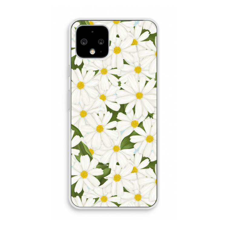 Summer Daisies: Pixel 4 Transparant Hoesje