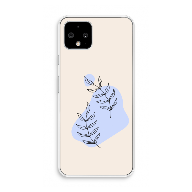 Leaf me if you can: Pixel 4 Transparant Hoesje