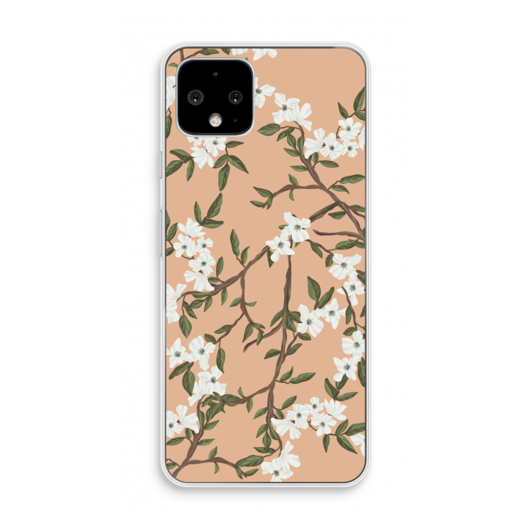 Blossoming spring: Pixel 4 Transparant Hoesje