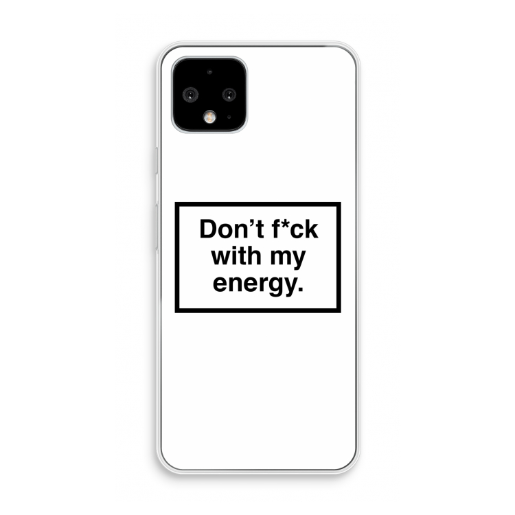 My energy: Pixel 4 Transparant Hoesje