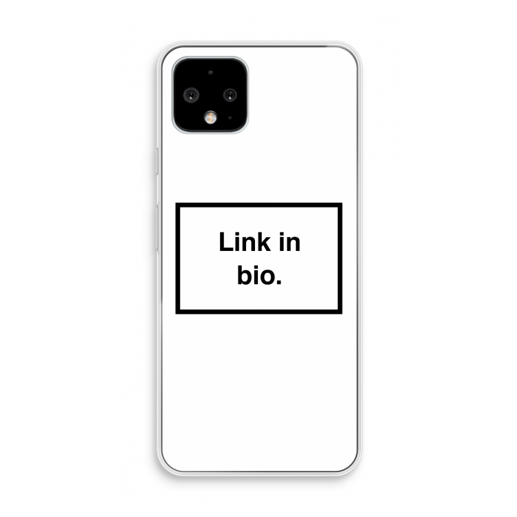 Link in bio: Pixel 4 Transparant Hoesje