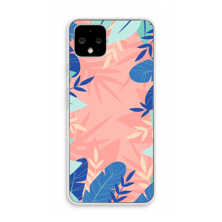Tropisch: Pixel 4 Transparant Hoesje