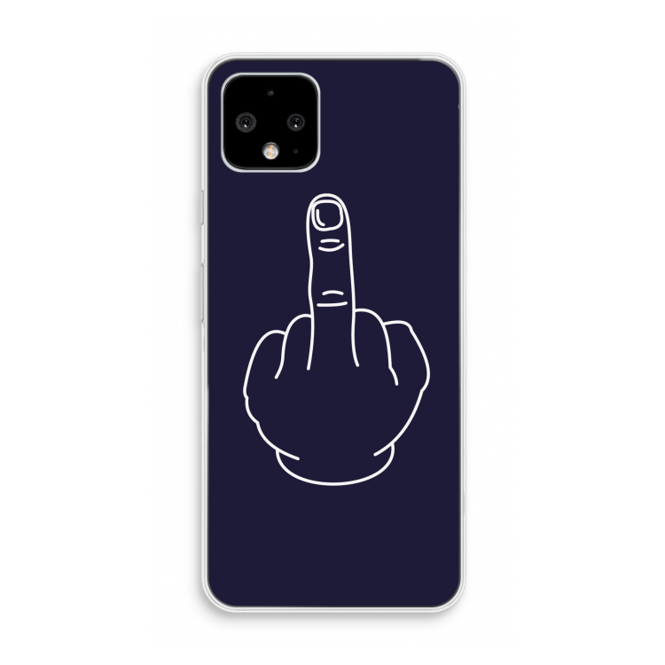 F**k U: Pixel 4 Transparant Hoesje