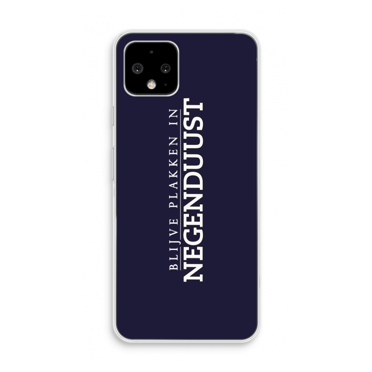 Blijve plakken in Negenduust: Pixel 4 Transparant Hoesje