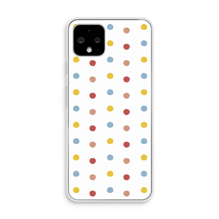 Bollen: Pixel 4 Transparant Hoesje