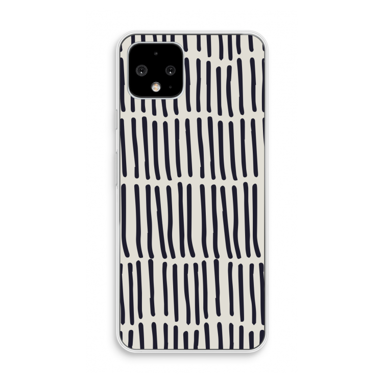 Moroccan stripes: Pixel 4 Transparant Hoesje