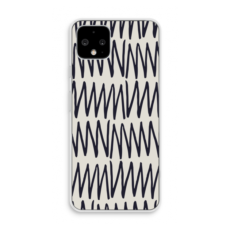 Marrakech Zigzag: Pixel 4 Transparant Hoesje