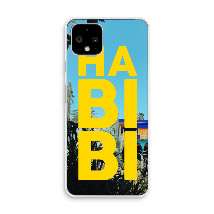 Habibi Majorelle : Pixel 4 Transparant Hoesje