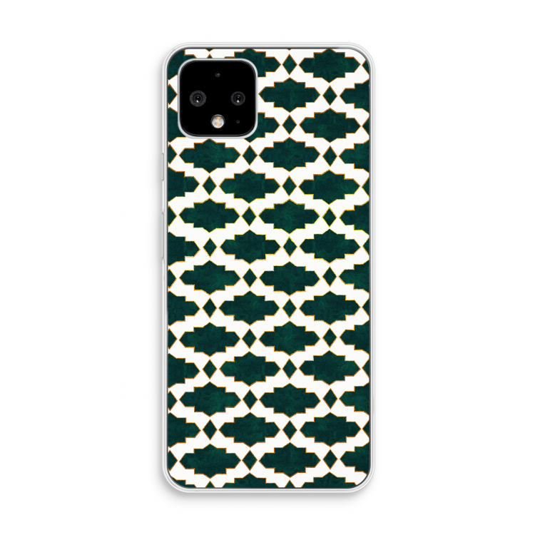 Moroccan tiles: Pixel 4 Transparant Hoesje