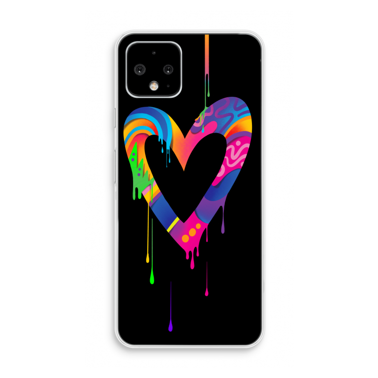 Melts My Heart: Pixel 4 Transparant Hoesje