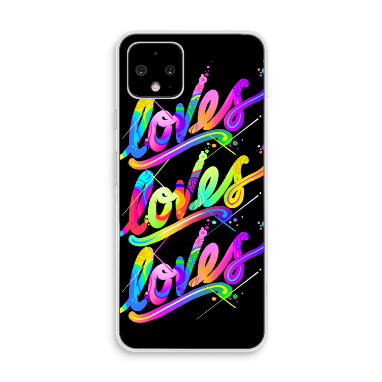 Loves: Pixel 4 Transparant Hoesje