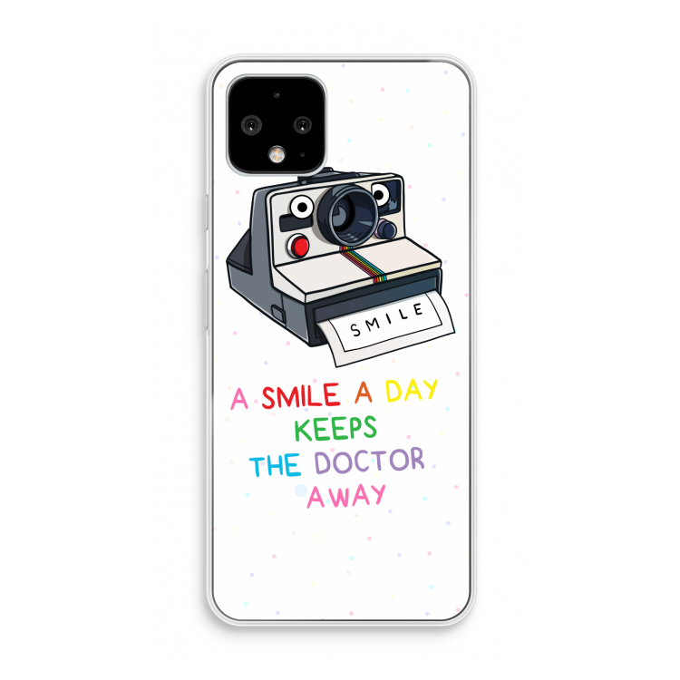 Smile: Pixel 4 Transparant Hoesje