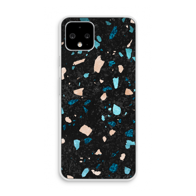 Terrazzo N°11: Pixel 4 Transparant Hoesje