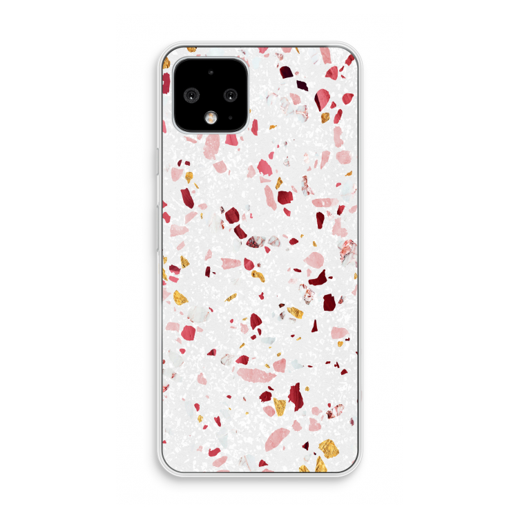 Terrazzo N°9: Pixel 4 Transparant Hoesje
