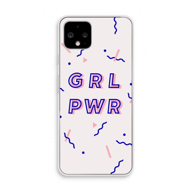 GRL PWR: Pixel 4 Transparant Hoesje