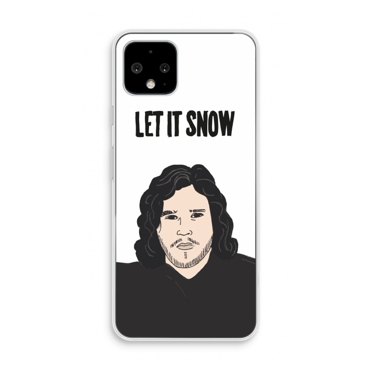 Let It Snow: Pixel 4 Transparant Hoesje