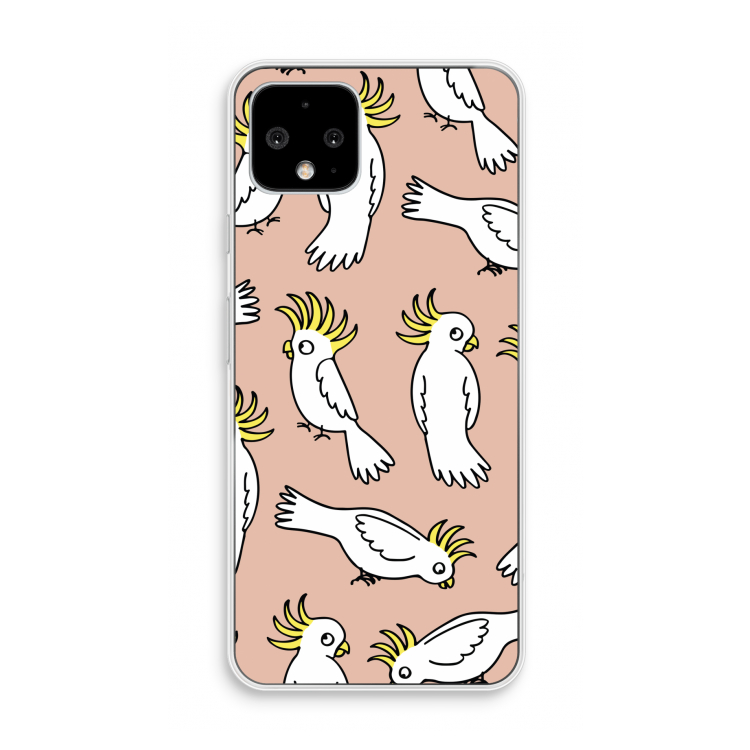 Papegaai: Pixel 4 Transparant Hoesje