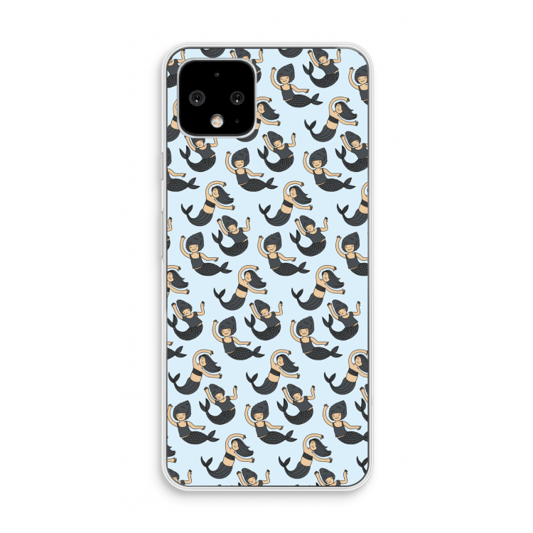 Zeemeermin: Pixel 4 Transparant Hoesje